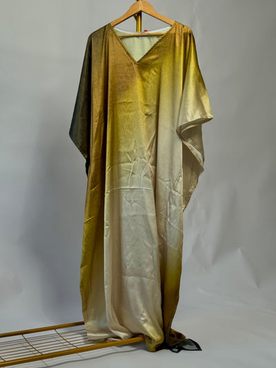 Premium Satin Ombre Kaftan – Elegant Comfort Wear
