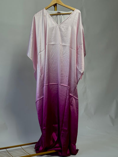 Premium Satin Ombre Kaftan – Elegant Comfort Wear