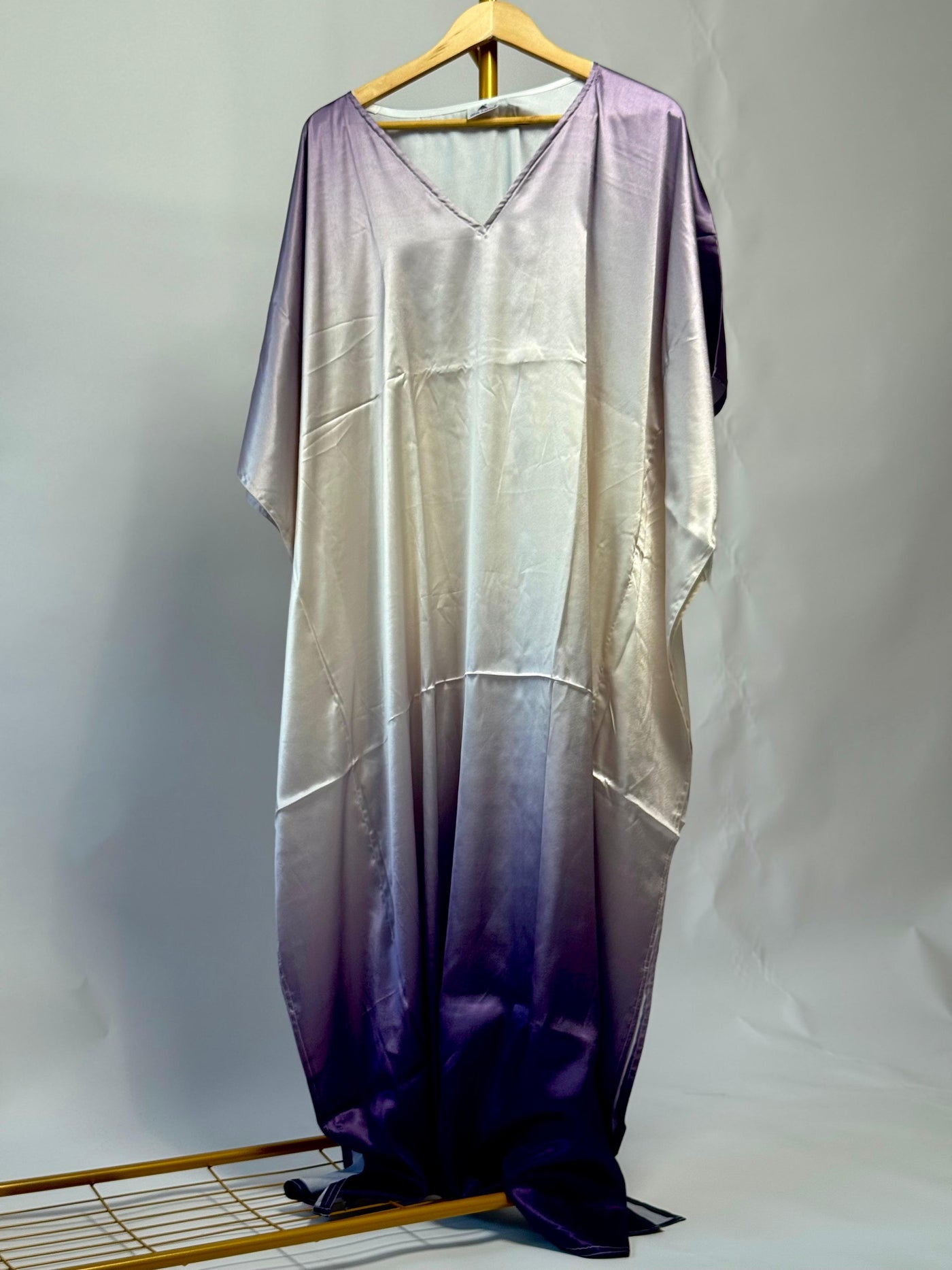 Premium Satin Ombre Kaftan – Elegant Comfort Wear