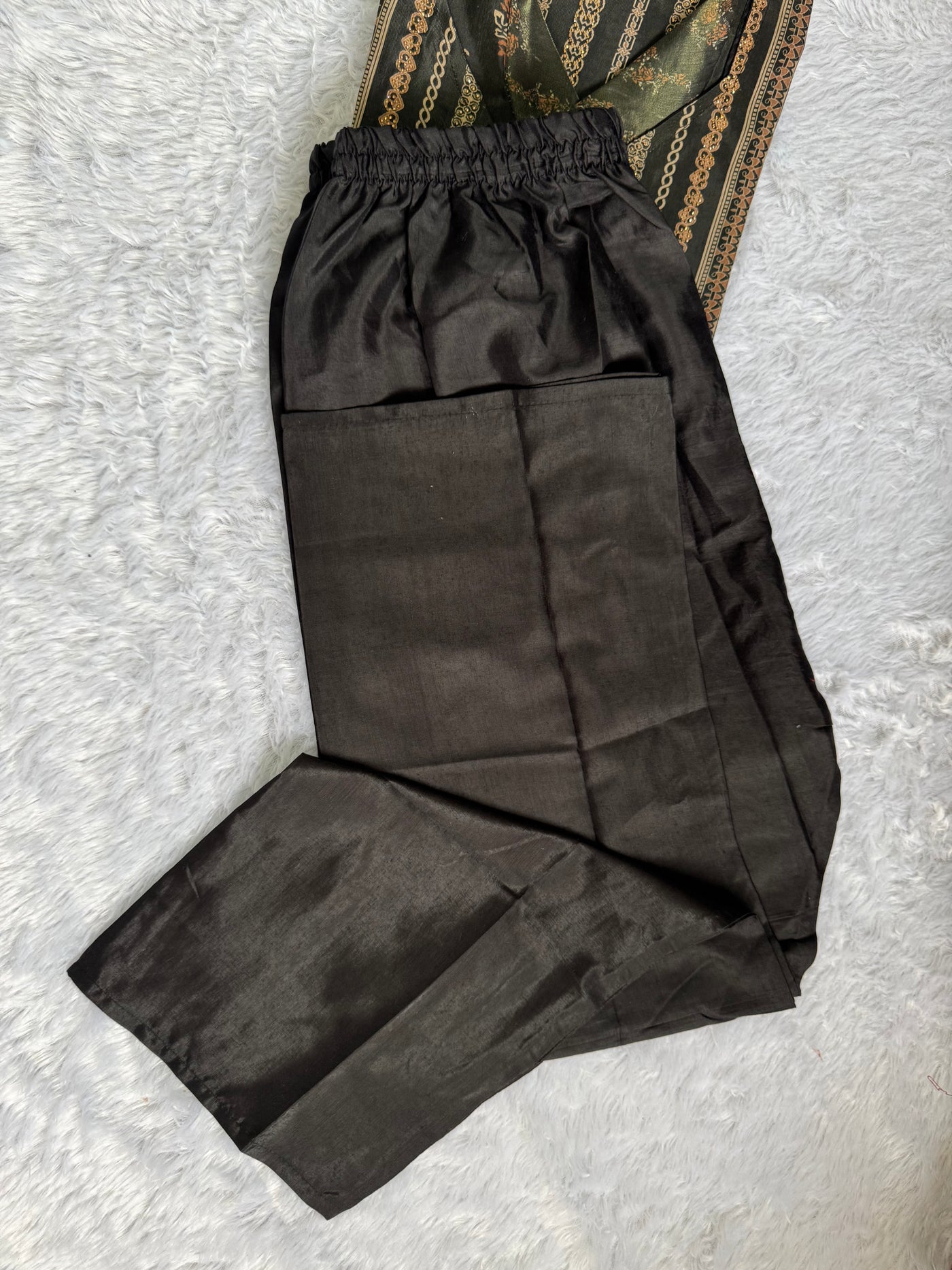 Luxury Red & Black Festive Wear Fabrics with Golden Detailing – Women’s Ethnic Collection