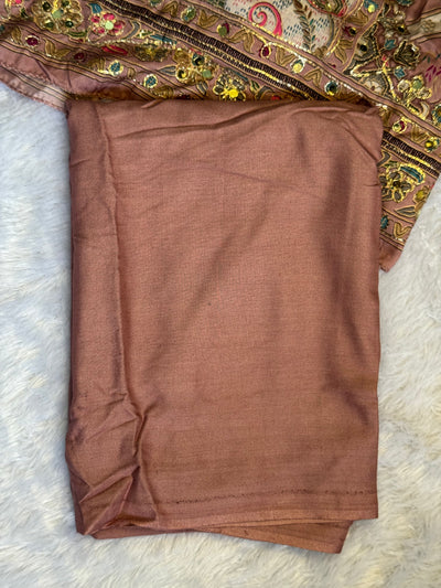 Premium Muslin Suit with Embroidery & Mirror Work