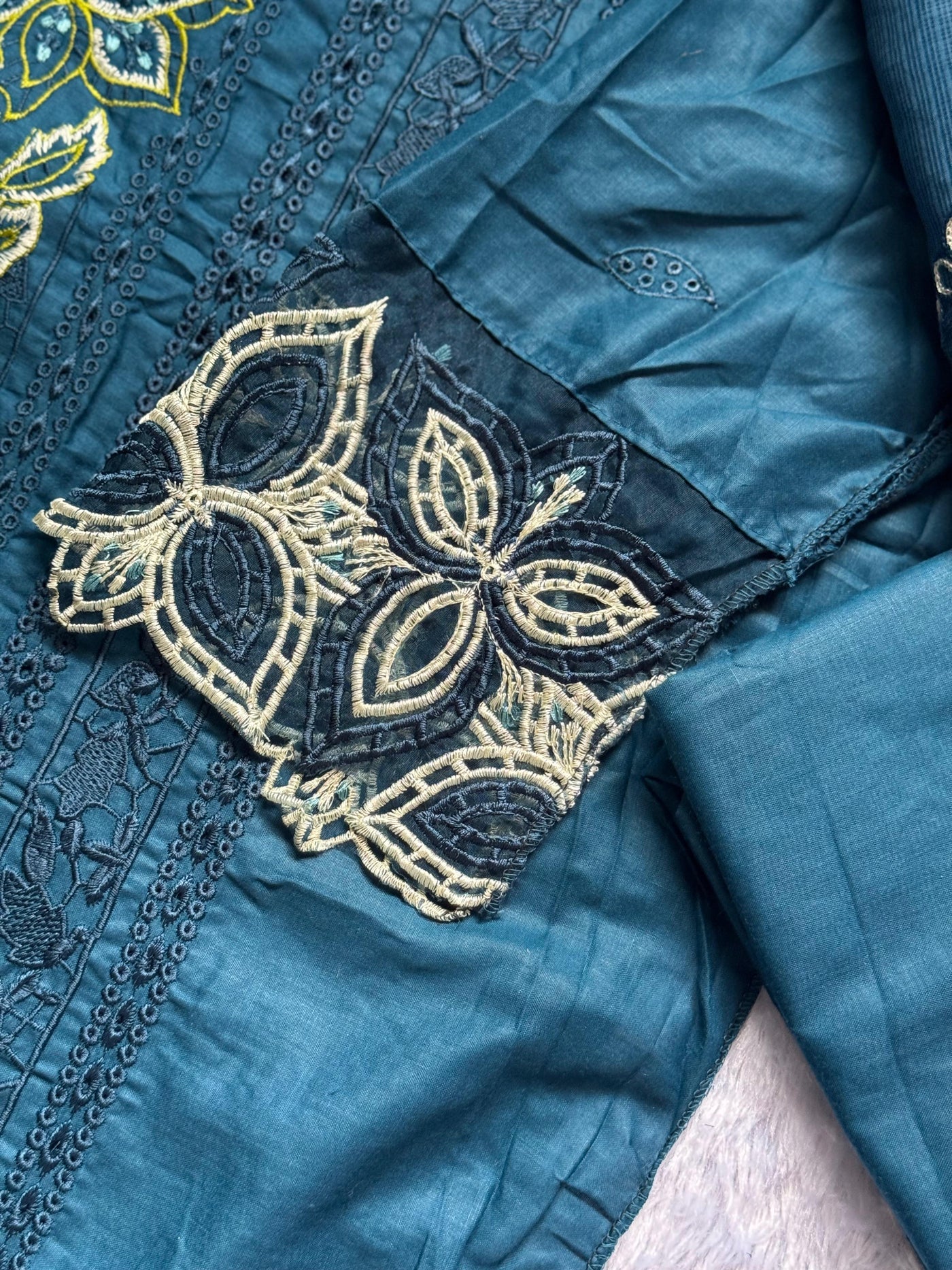 Threaded Beauty in Teal